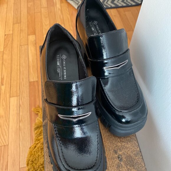 SPRING heels platform 8,5 / 39 / UK 6 Worn ONCE - Picture 2 of 4